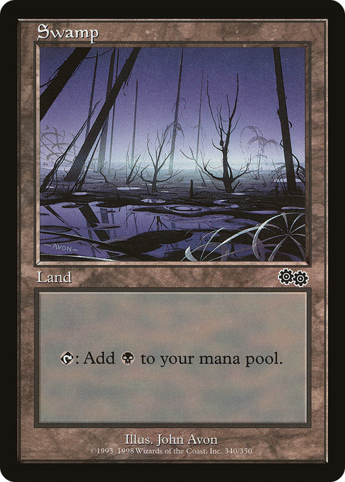 Swamp (340) (USG-340) - Urza's Saga