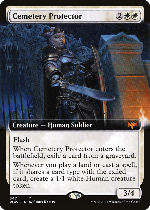 Cemetery Protector (Extended Art) (VOW-347) - Innistrad: Crimson Vow: (Extended Art) Foil