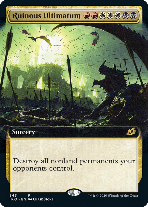 Ruinous Ultimatum (Extended Art) (IKO-343) - Ikoria: Lair of Behemoths: (Extended Art)