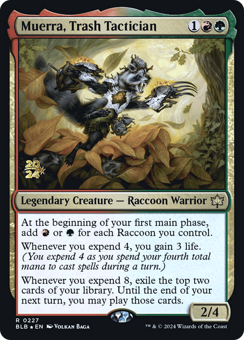 Muerra, Trash Tactician (PRE-227) - Bloomburrow Promos Foil