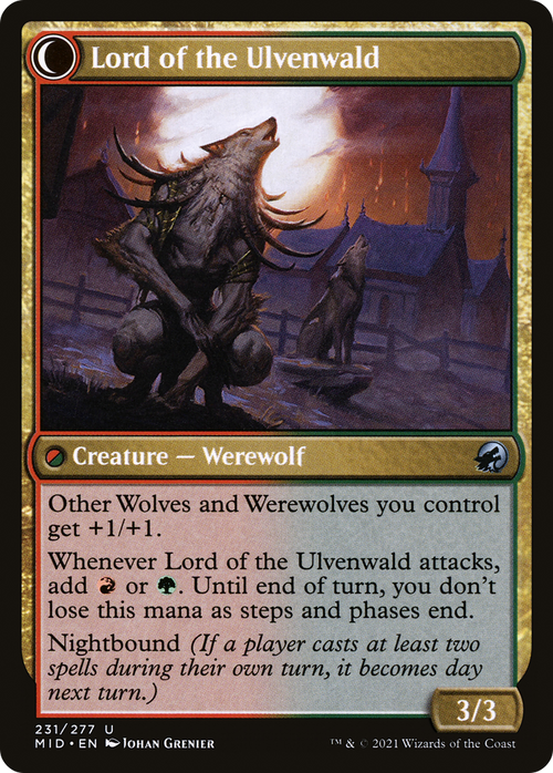 Kessig Naturalist (MID-231) - Innistrad: Midnight Hunt: (Double Faced Transform)