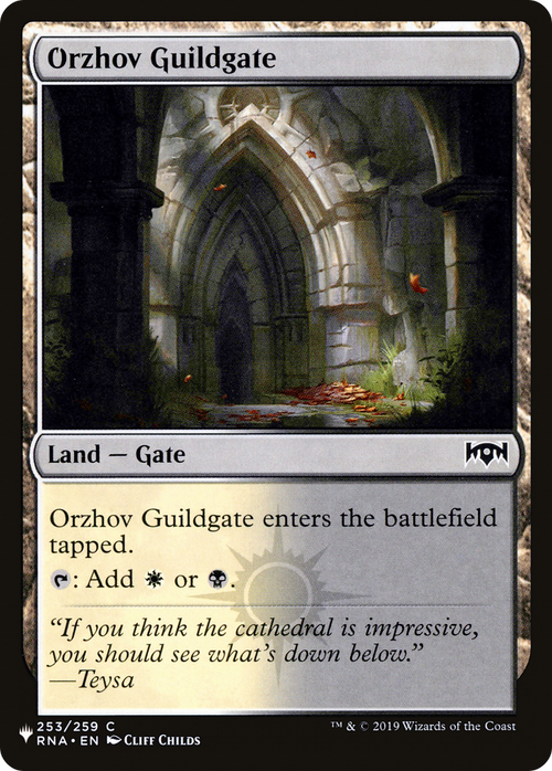 Orzhov Guildgate (LIST-RNA-253) - The List Reprints