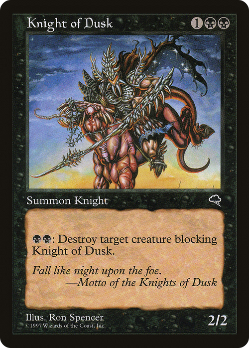 Knight of Dusk (TMP-140) - Tempest