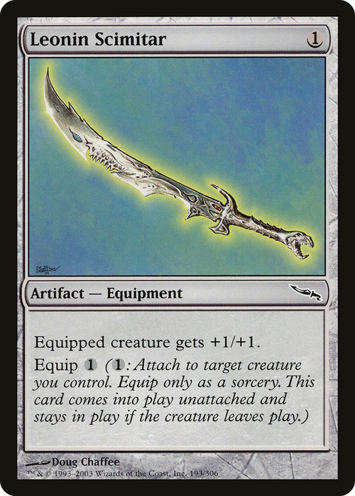 Leonin Scimitar (MRD-193) - Mirrodin