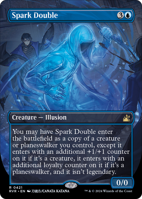 Spark Double (Anime Borderless) (RVR-421) - Ravnica Remastered Foil