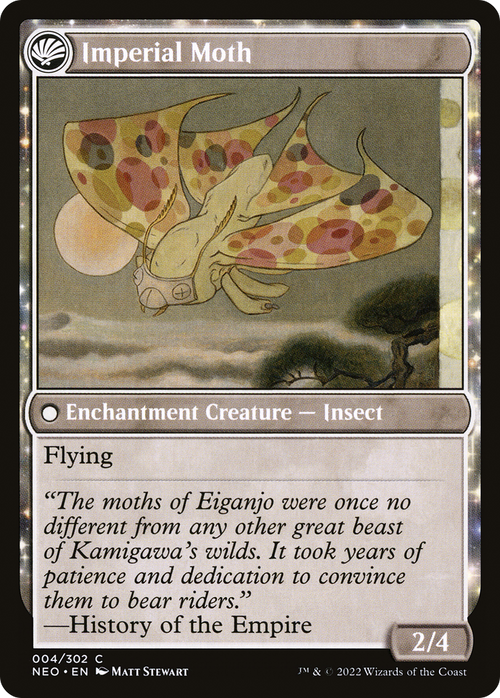 Befriending the Moths (NEO-004) - Kamigawa: Neon Dynasty: (fandfc, enchantment)