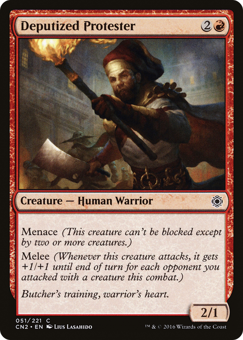 Deputized Protester (CN2-051) - Conspiracy: Take the Crown Foil