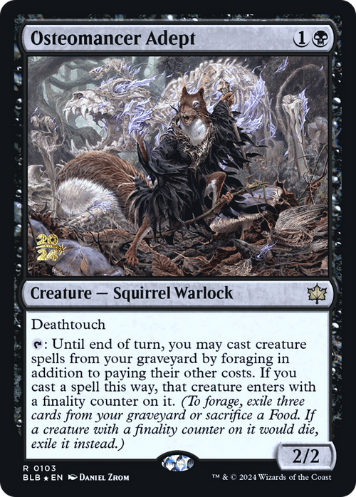 Osteomancer Adept (PRE-103) - Bloomburrow Promos Foil