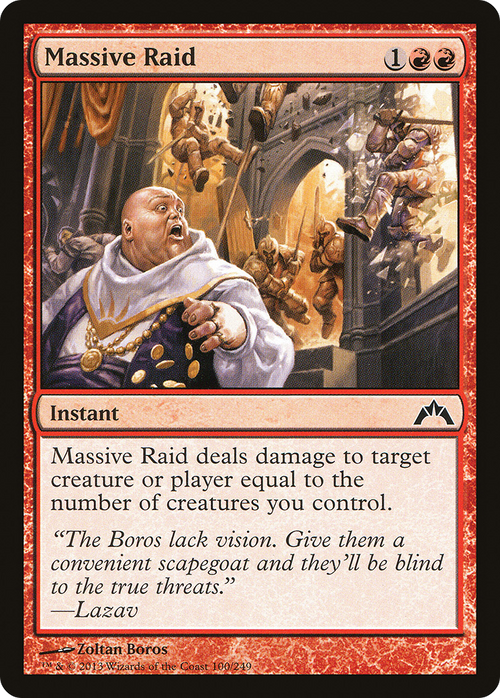 Massive Raid (GTC-100) - Gatecrash Foil