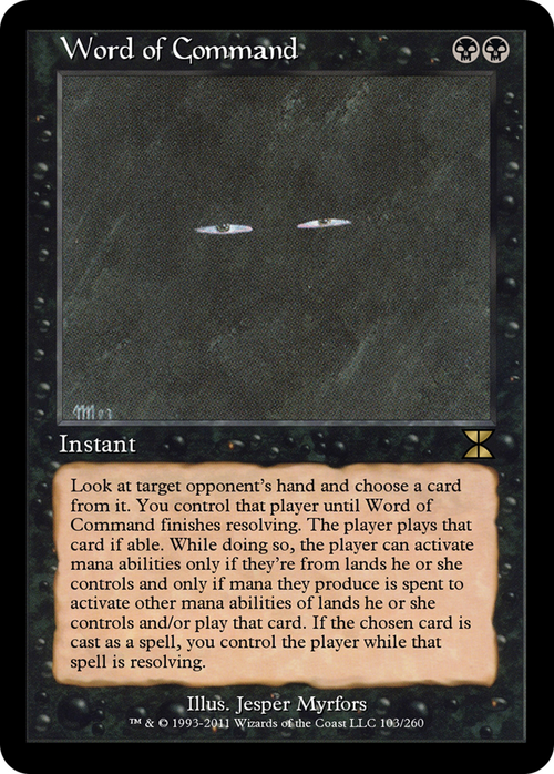 Word of Command (ME4-103) - Masters Edition IV Foil