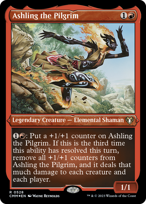 Ashling the Pilgrim (Foil Etched) (CMM-528) - Commander Masters Foil