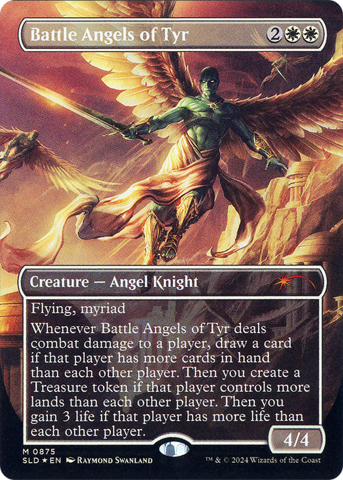 Battle Angels of Tyr (Rainbow Foil) (SLD-875) - Secret Lair Drop (Borderless) Foil