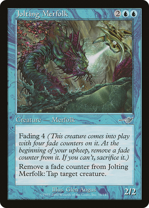 Jolting Merfolk (NMS-034) - Nemesis Foil