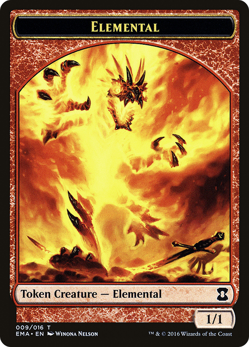 Elemental Token (Red) (EMA-009) - Eternal Masters Tokens