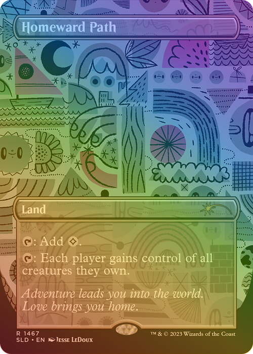 Homeward Path (Rainbow Foil) (SLD-1467★) - Secret Lair Drop (Borderless) Foil
