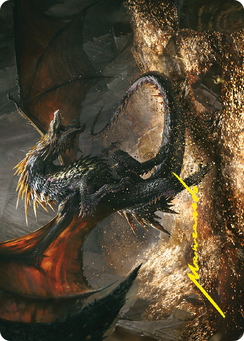 Cavern-Hoard Dragon // Cavern-Hoard Dragon (ALTR-061) - Tales of Middle-earth Art Series (Borderless)