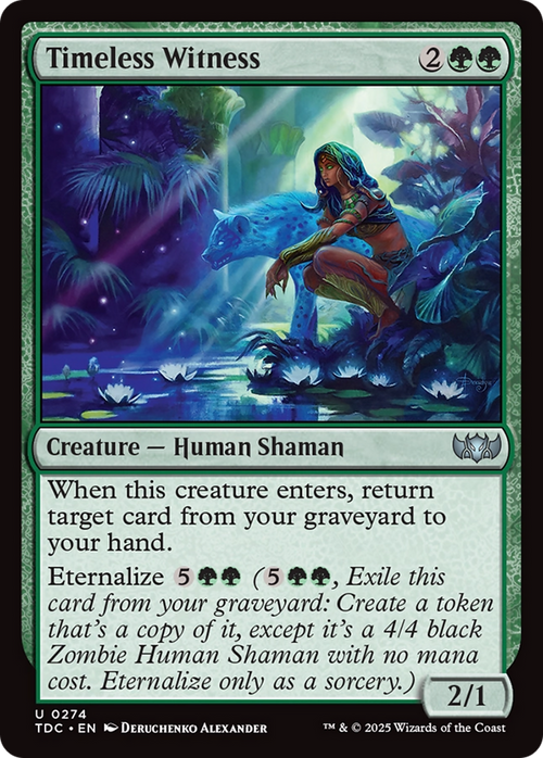 Timeless Witness (TDC-274) - Commander: Tarkir: Dragonstorm
