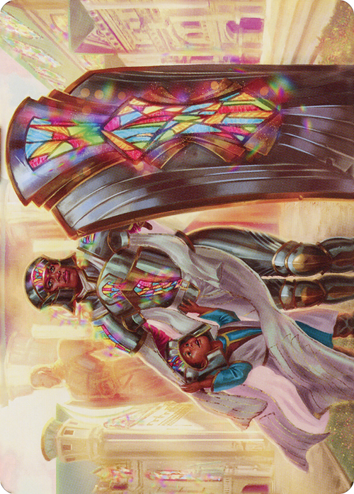 Guardian of New Benalia // Guardian of New Benalia (ADMU-008) - Dominaria United Art Series (Borderless)