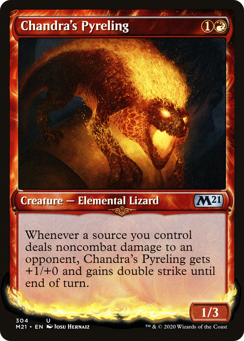 Chandra's Pyreling (Showcase) (M21-304) - Core Set 2021: (Showcase)