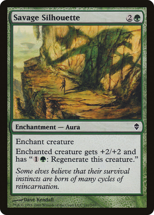Savage Silhouette (ZEN-181) - Zendikar Foil