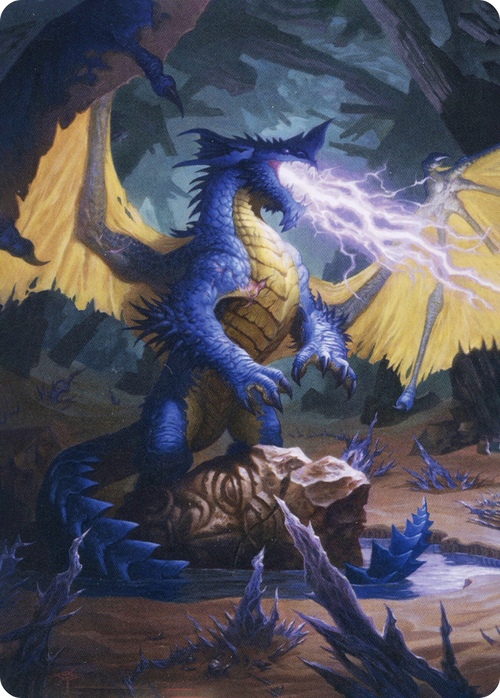 Blue Dragon // Blue Dragon (AAFR-073) - Adventures in the Forgotten Realms Art Series (Borderless) Foil