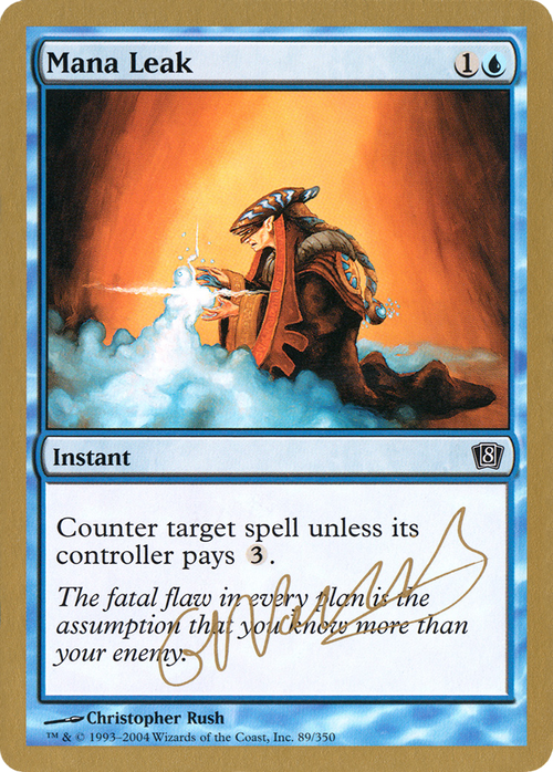 Mana Leak - 2004 Gabriel Nassif (8ED) (WCD-GN89) - World Championship Decks 2004