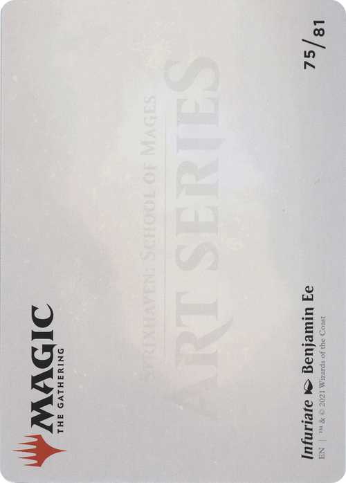 Infuriate // Infuriate (ASTX-075) - Strixhaven Art Series (Borderless)
