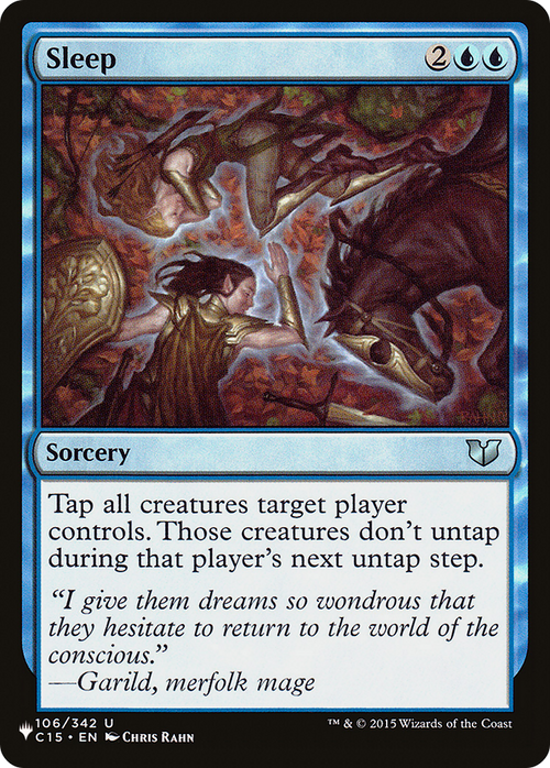 Sleep (C15) (LIST-C15-106) - The List
