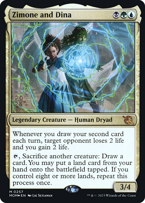 Zimone and Dina (PRE-257) - March of the Machine Promos Foil