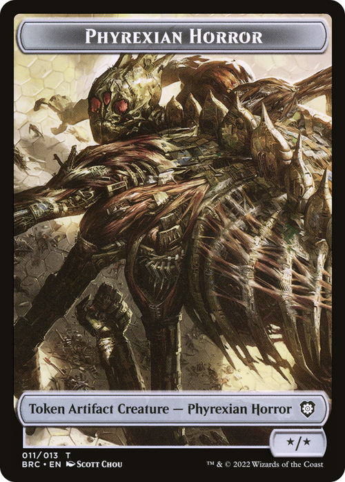 Phyrexian Horror (TBRC-011) - The Brothers' War Commander Tokens Foil
