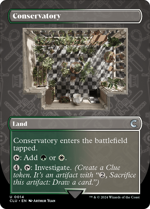 Conservatory (Borderless) (CLU-014) - Ravnica: Clue Edition