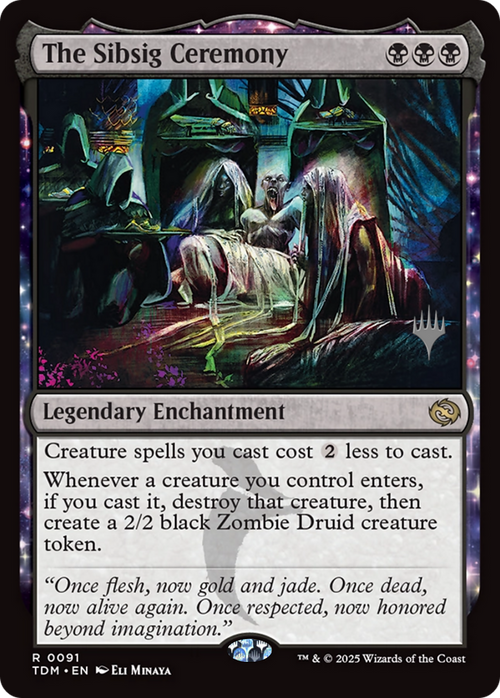 The Sibsig Ceremony (PPTDM-91P) - Promo Pack: Tarkir: Dragonstorm: (enchantment)