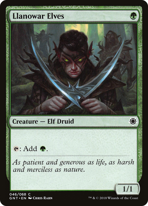 Llanowar Elves (GNT-046) - Game Night