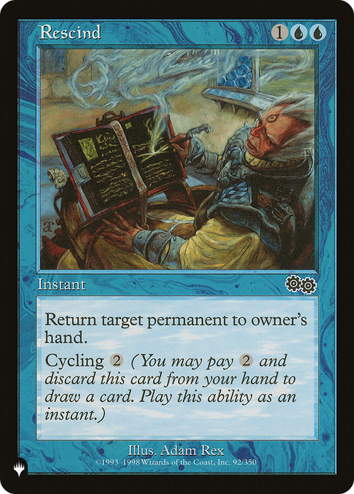 Rescind (LIST-USG-92) - The List