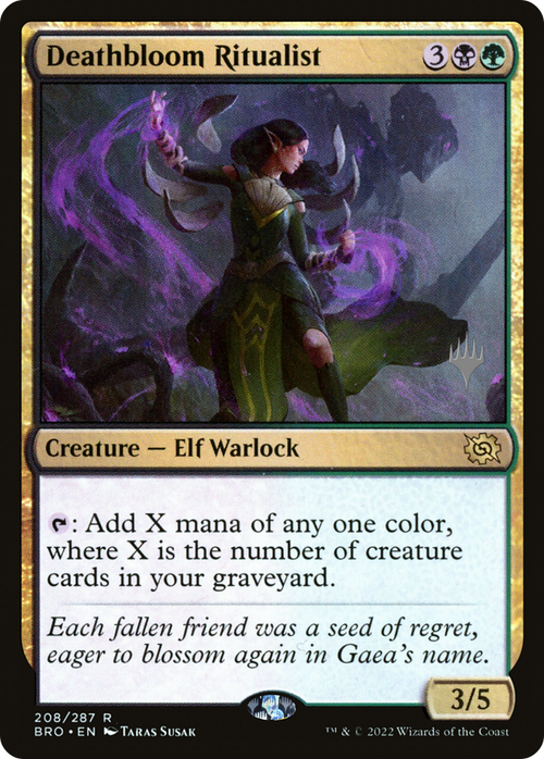 Deathbloom Ritualist (PPBRO-208) - The Brothers' War Promos Foil