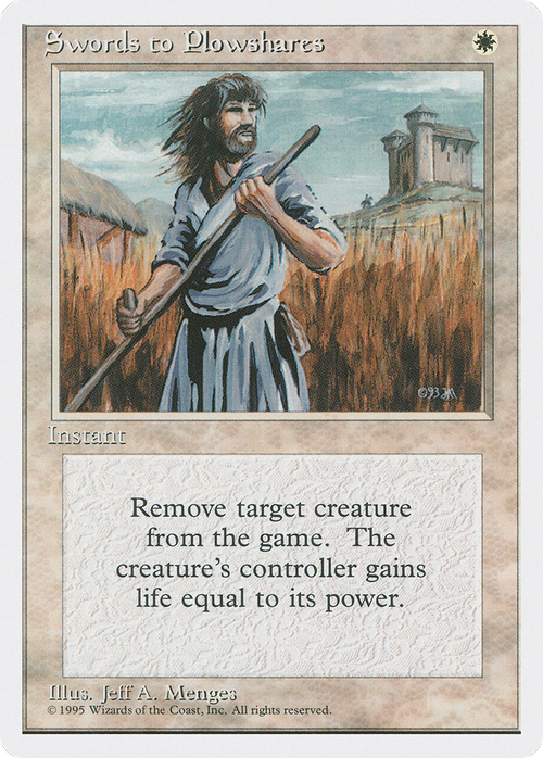 Swords to Plowshares (4ED-302) - Fourth Edition