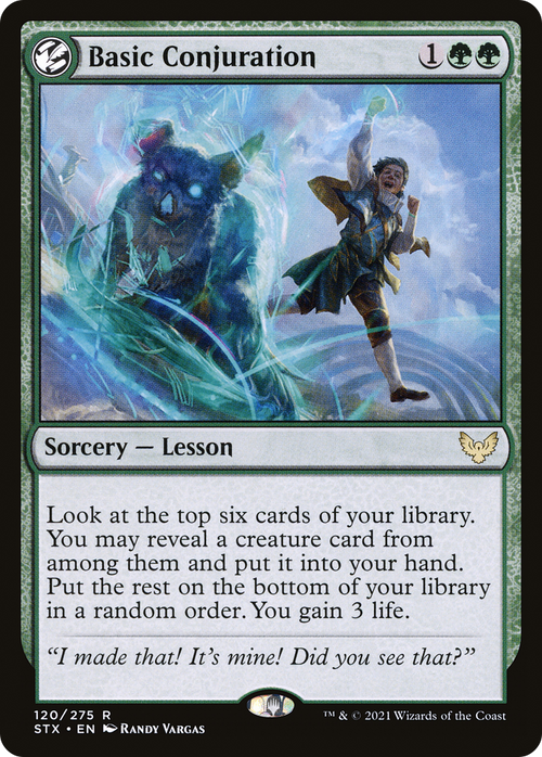Basic Conjuration (STX-120) - Strixhaven: School of Mages: (lesson)