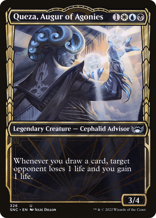 Queza, Augur of Agonies (Showcase) (SNC-326) - Streets of New Capenna: (Showcase) Foil