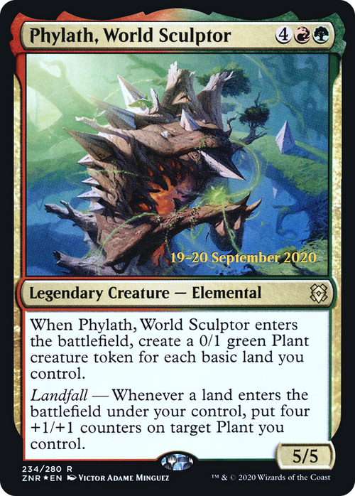Phylath, World Sculptor (PRE-234S) - Zendikar Rising Promos Foil