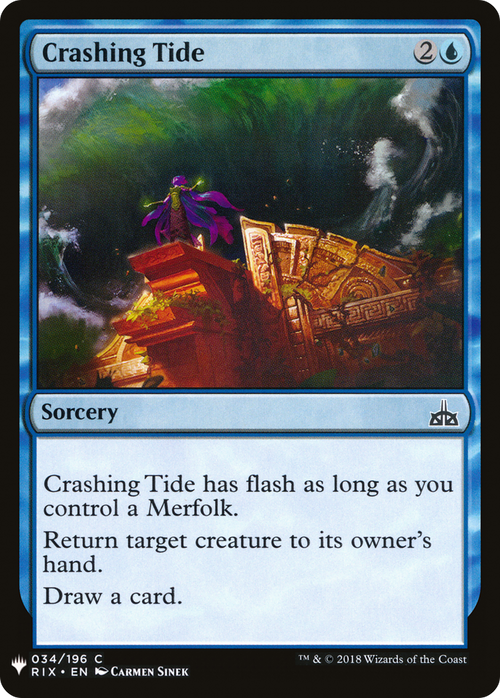 Crashing Tide (LIST-RIX-34) - The List
