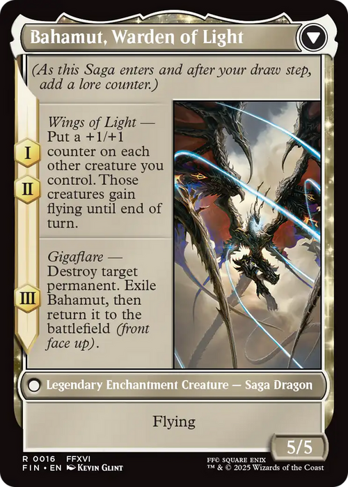 Dion, Bahamut's Dominant (FIN-016) - FINAL FANTASY: (enchantment) Foil