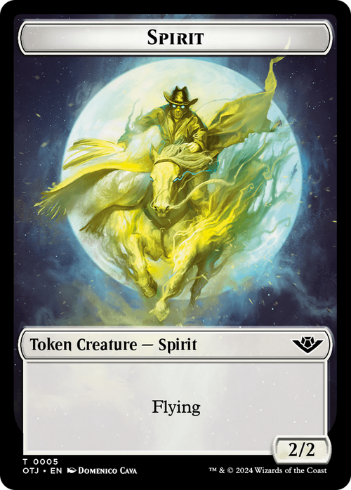 Spirit (TOTJ-005) - Outlaws of Thunder Junction Tokens