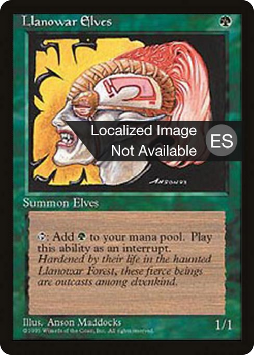 Llanowar Elves (4BB-145) - Fourth Edition Foreign Black Border