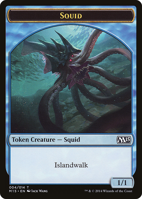 Squid Token (M15-004) - Magic 2015 Tokens