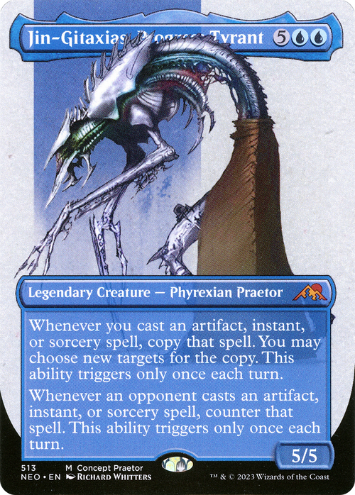 Jin-Gitaxias, Progress Tyrant (Concept Praetor) (ONE-513) - Kamigawa: Neon Dynasty (Borderless)