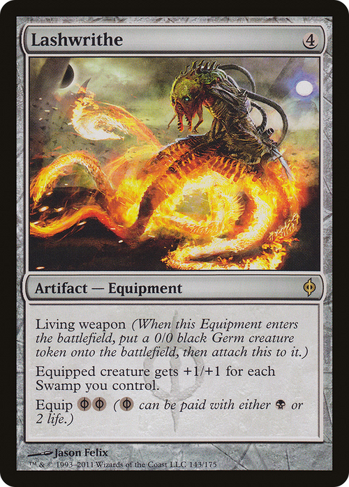 Lashwrithe (NPH-143) - New Phyrexia Foil