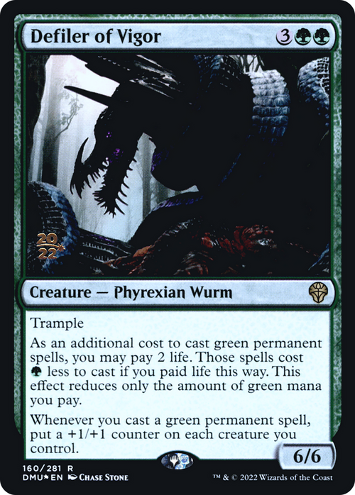 Defiler of Vigor (PRE-160) - Dominaria United Promos Foil