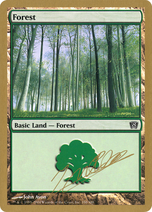Forest (350) - 2004 Julien Nuijten (8ED) (WCD-JN350) - World Championship Decks 2004