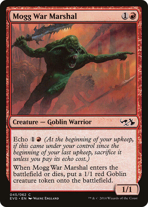 Mogg War Marshal (DD3-045) - Duel Decks Anthology: Elves vs. Goblins