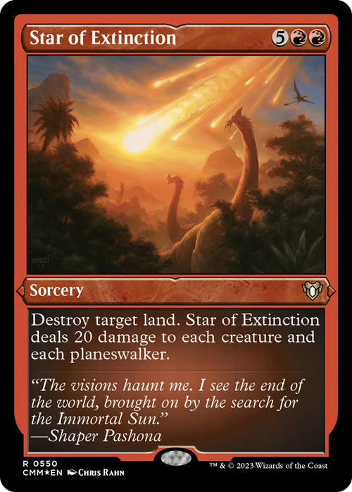 Star of Extinction (Foil Etched) (CMM-550) - Commander Masters Foil